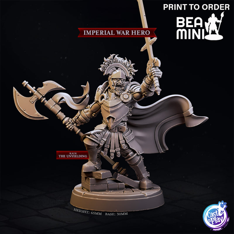 Imperial War Hero | BeaMini Print to Order Miniatures