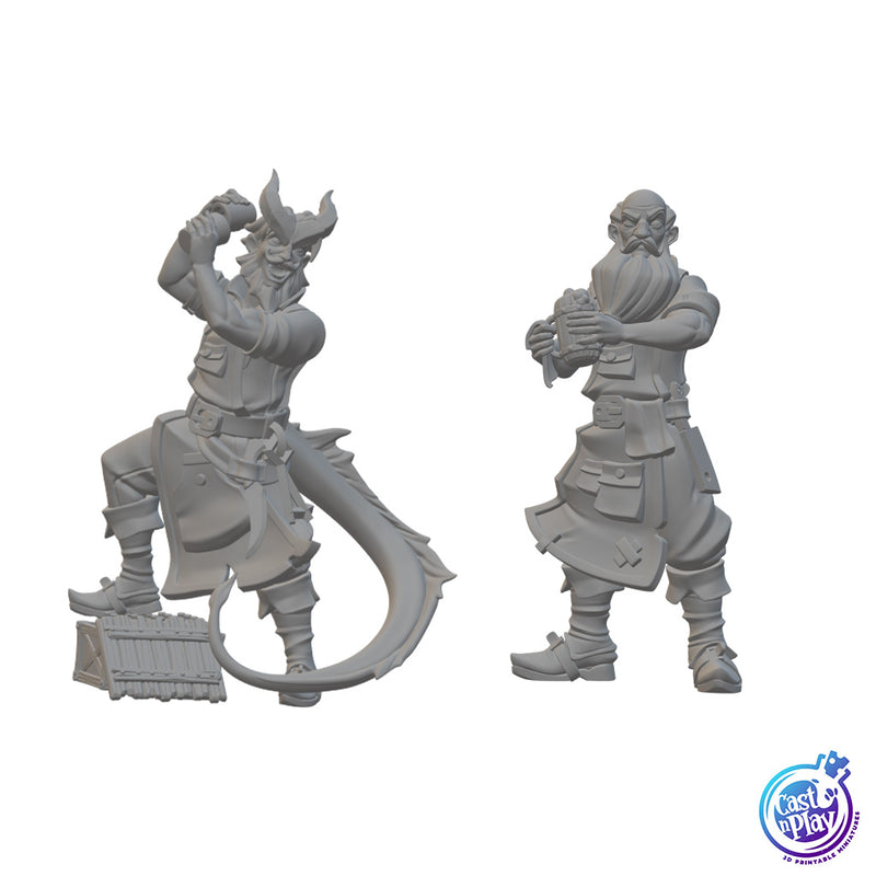 Innkeepers | BeaMini Unpainted RPG Miniatures