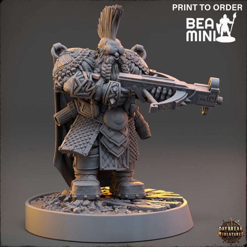 Jagno The Impaler - Deviant Dwarves of the Pandemonium | BeaMini Print to Order Miniatures