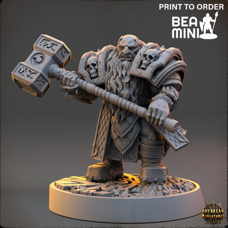 Joriz Dammerung - Deviant Dwarves of the Pandemonium | BeaMini Print to Order Miniatures