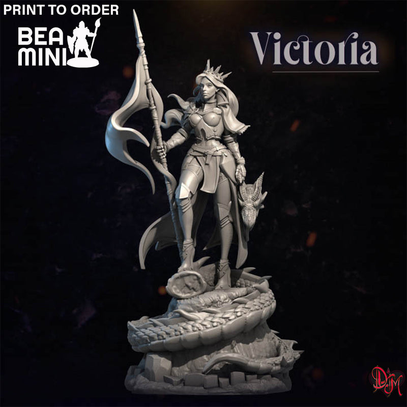 Victoria the Paladin | BeaMini Print to Order Miniature