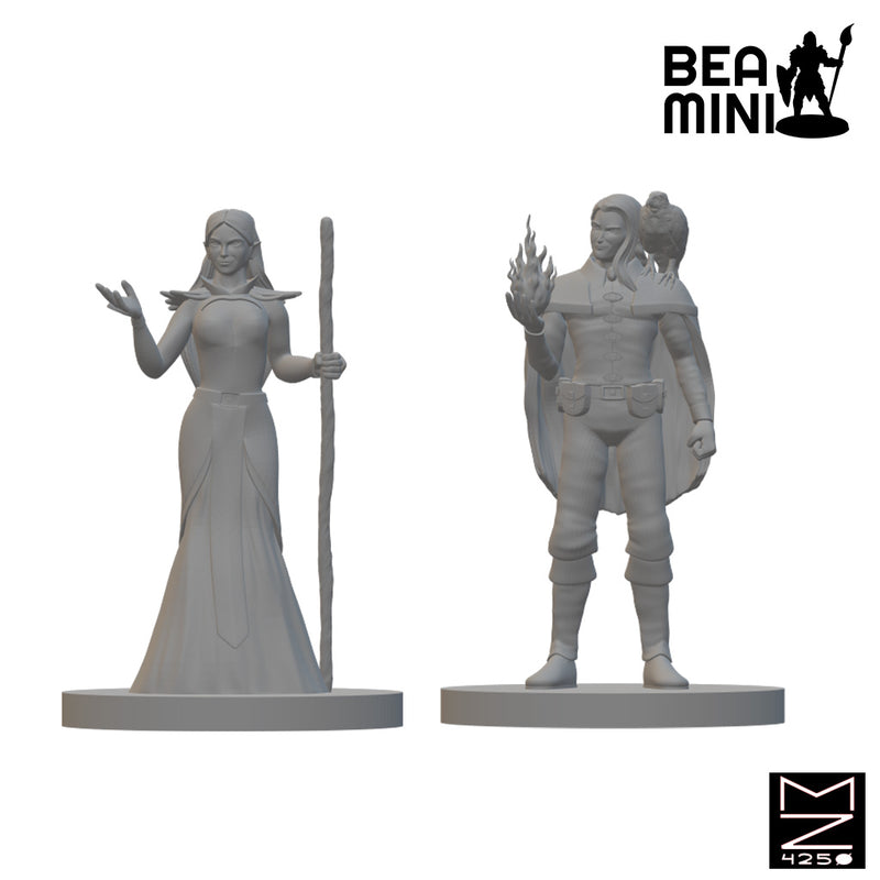 Elven Sorcerer (Wave 3) | BeaMini Unpainted RPG Miniatures