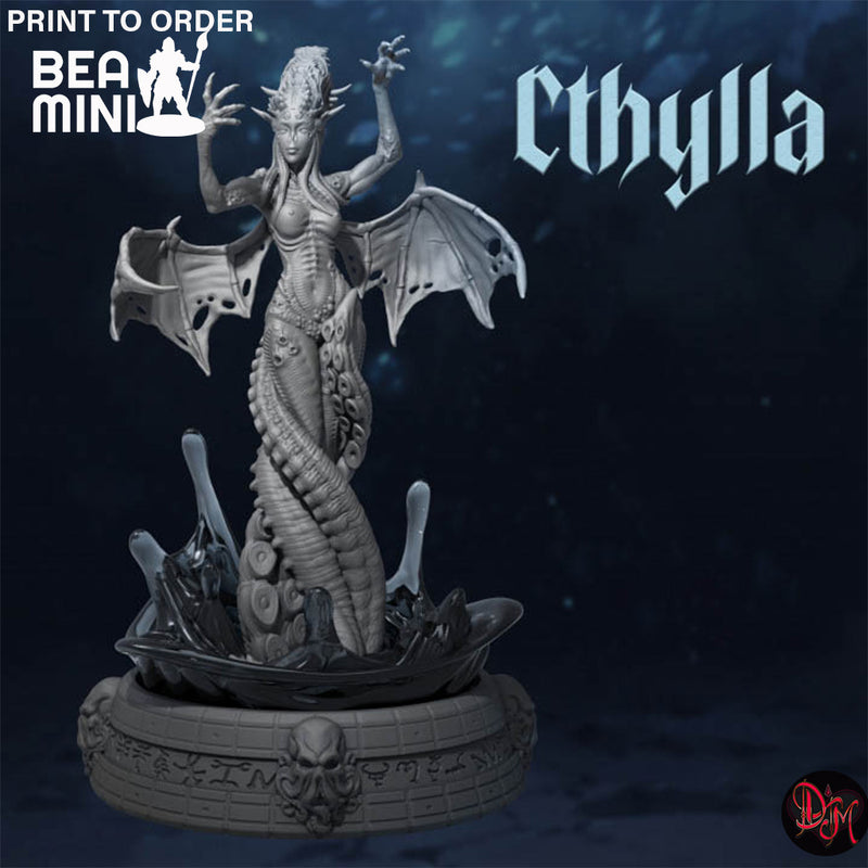 Cthylla the Siren | BeaMini Print to Order Miniature