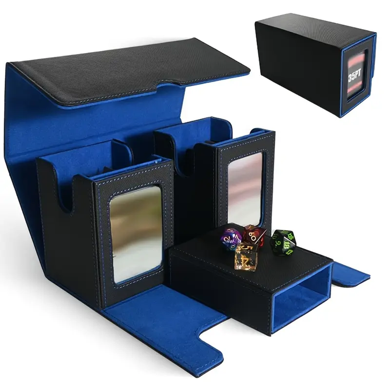 Commander Display Deck Box 200+ - Black/Blue