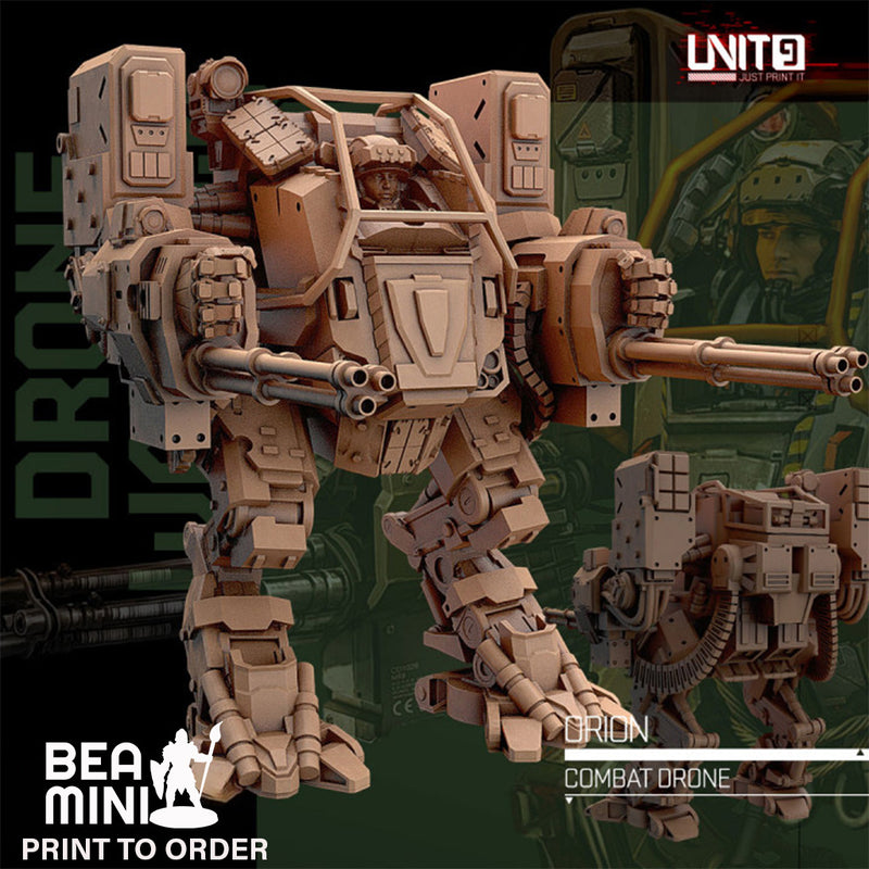 Orion - Combat Mech | BeaMini Print to Order Miniatures