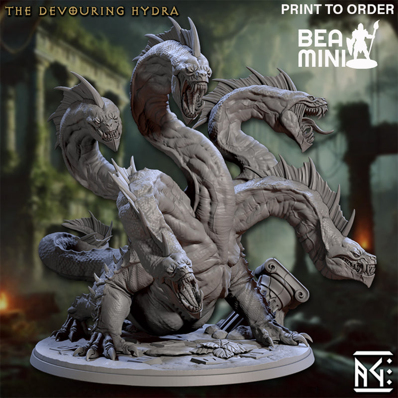 The Devouring Hydra | BeaMini Print to Order Miniatures