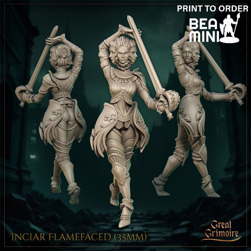 Inciar Flamefaced | BeaMini Print to Order Miniatures