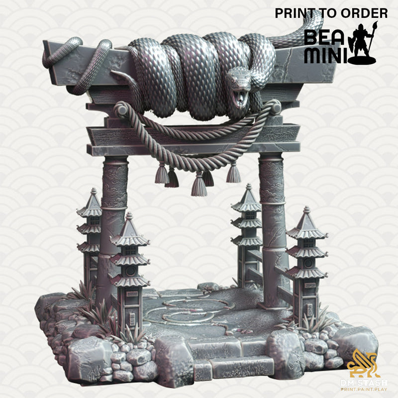 Shrine of the Serpent | BeaMini Print to Order Miniatures