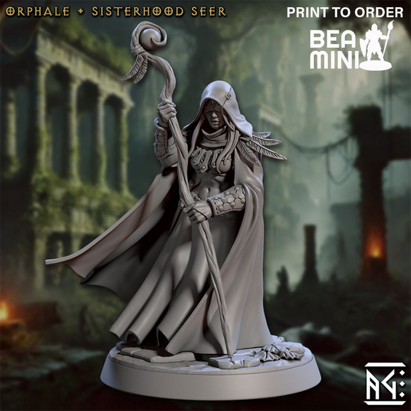 Orphale, Sisterhood Seer | BeaMini Print to Order Miniatures