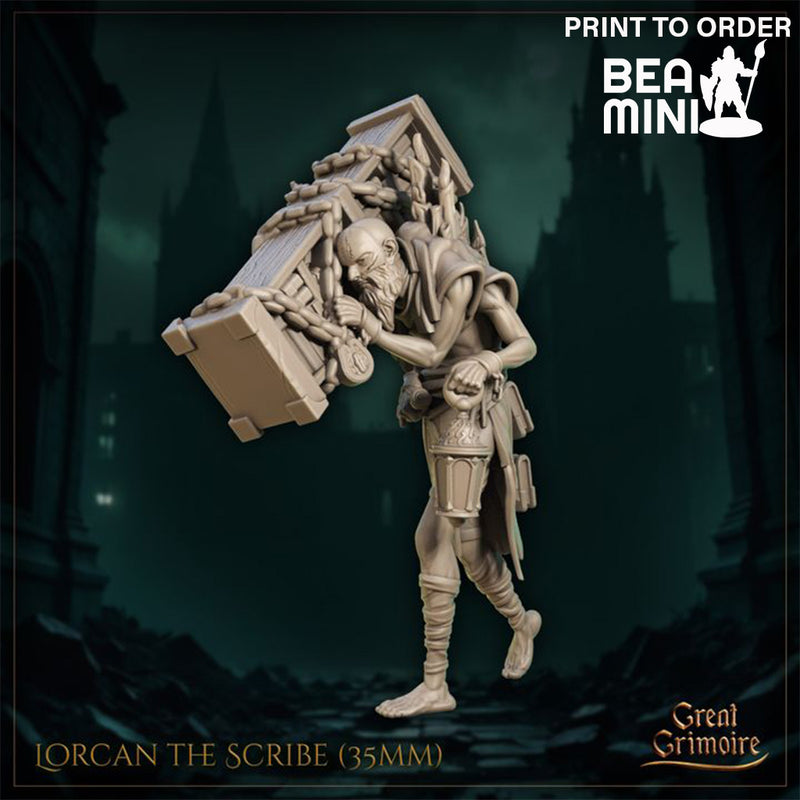 Lorcan the Scribe | BeaMini Print to Order Miniatures