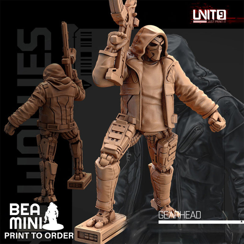 GearHead | BeaMini Print to Order Miniatures