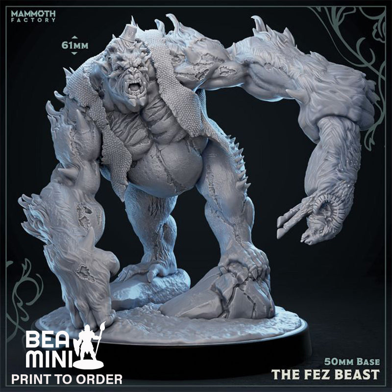 The Fez Beast | BeaMini Print to Order Miniatures