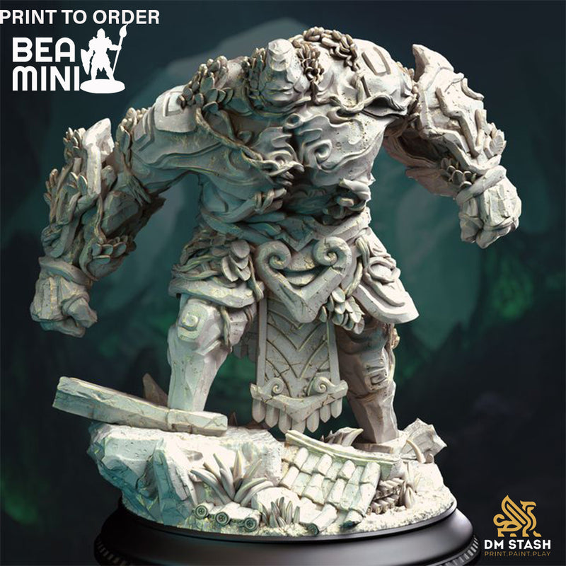 Jade Golem - Gyokusho | BeaMini Print to Order Miniatures