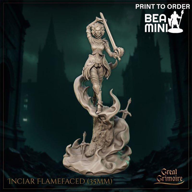 Inciar Flamefaced | BeaMini Print to Order Miniatures