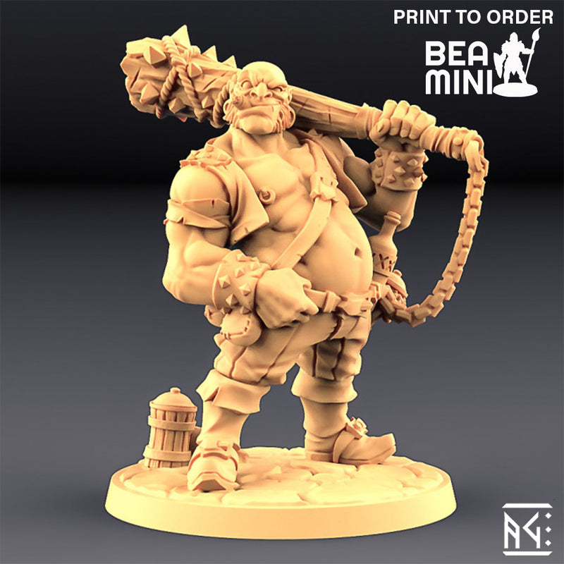 Dunn  - Half-Ogre Rogue | BeaMini Print to Order Miniatures