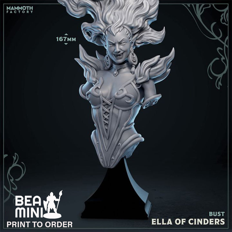 Ella of Cinders - Bust | BeaMini Print to Order Miniatures