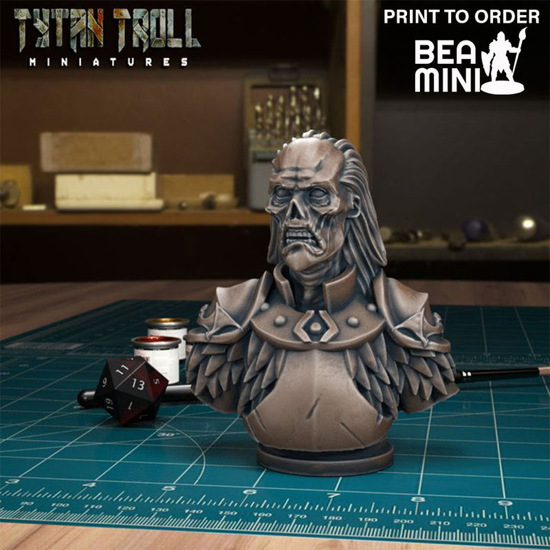 Curse Of Strahd - Godfrey Gwilym Bust | BeaMini Print to Order Miniatures