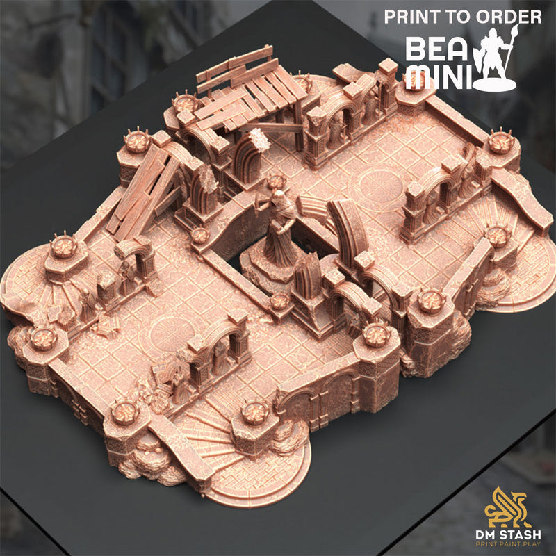 Ruins of Budrin Gar Terrain Set | BeaMini Print to Order Miniatures