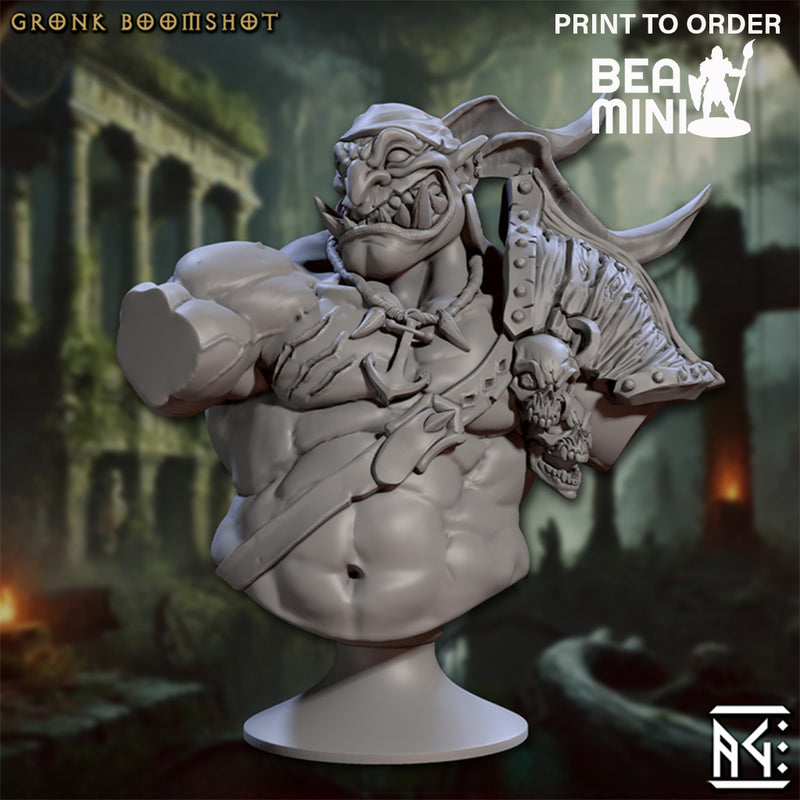 Gronk Boomshot Bust | BeaMini Print to Order Miniatures