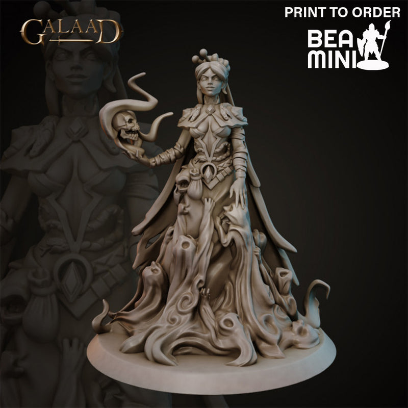 Necromancer Queen | BeaMini Print to Order Miniatures