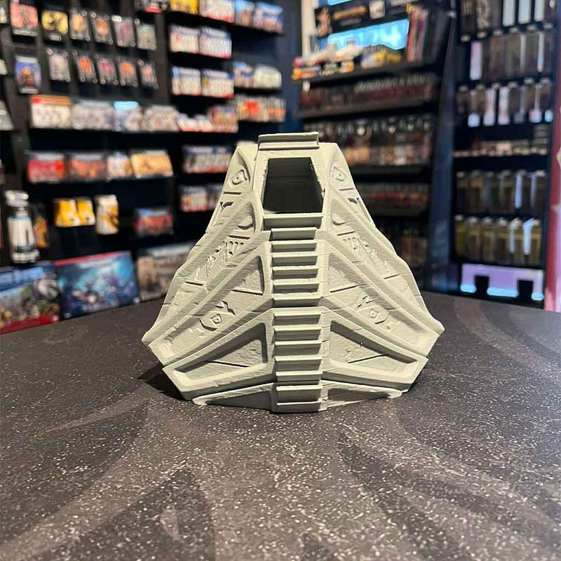 3D Printed Dice Tower - Pharaoh Skull (Grey)