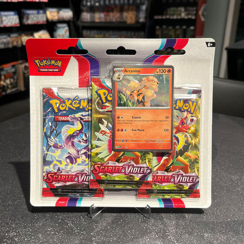 Scarlet & Violet - 3 Pack Blister (Arcanine)