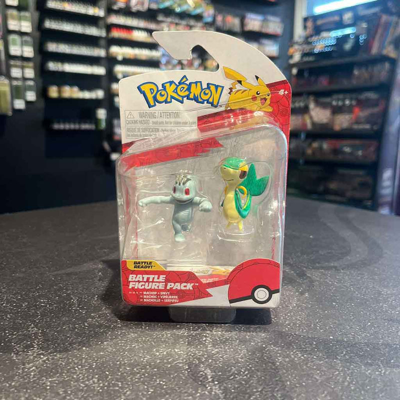 Pokémon Battle Figure - Machop + Snivy