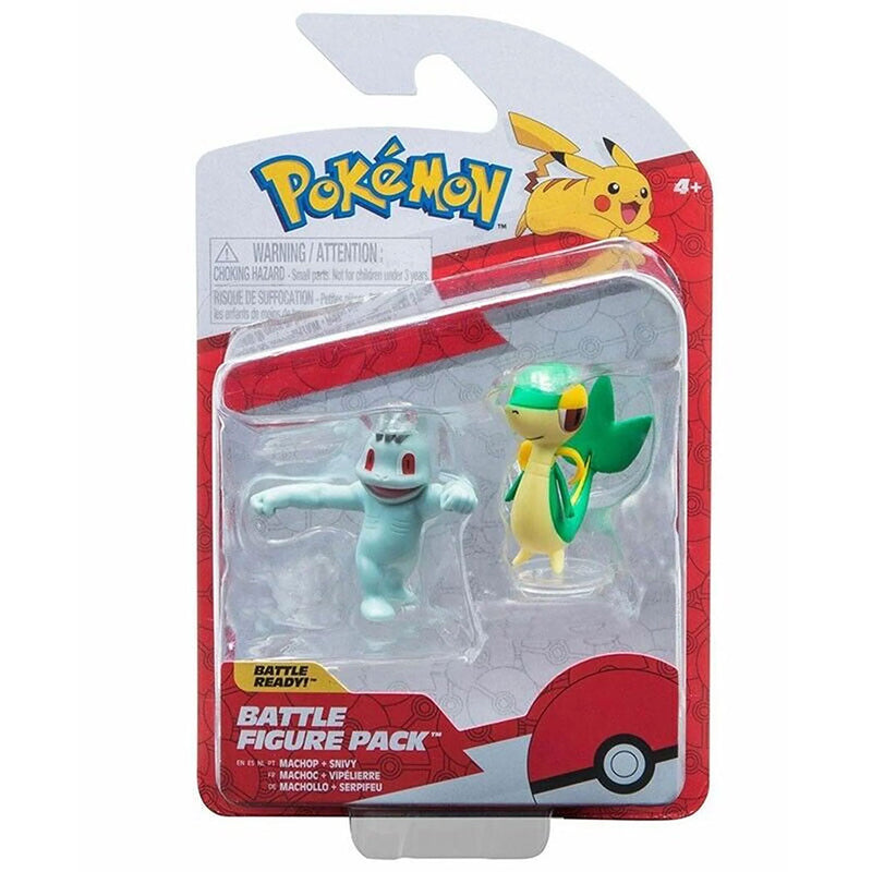 Pokémon Battle Figure - Machop + Snivy