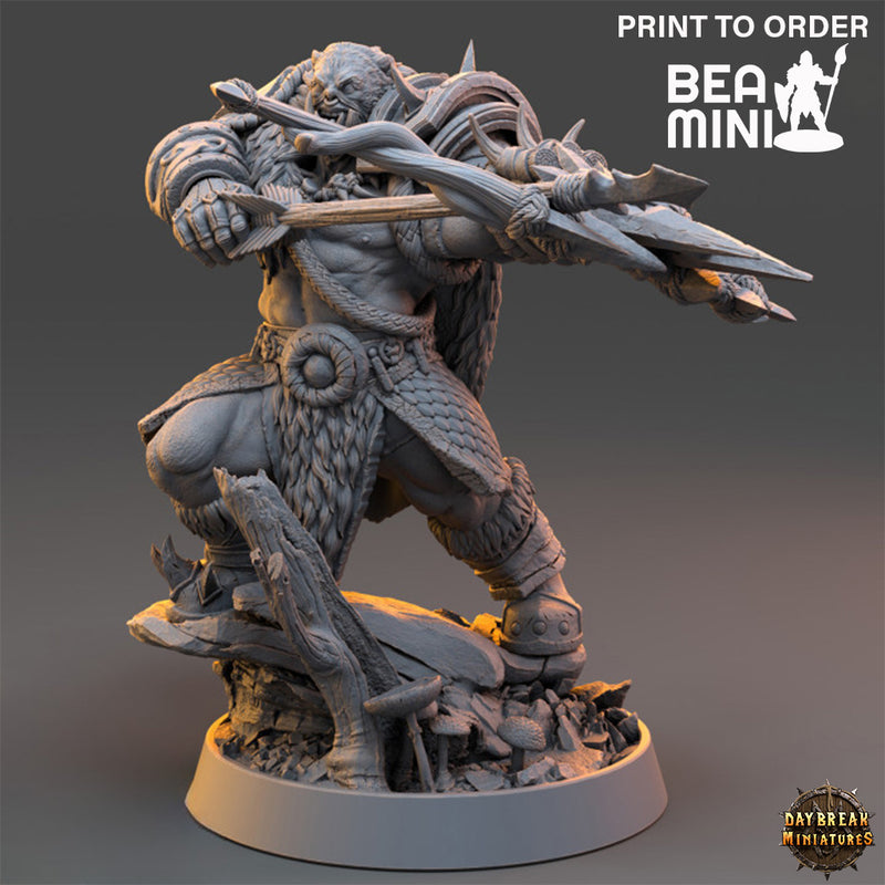 Poler Gagg, Orc Ranger | BeaMini Print to Order Miniatures