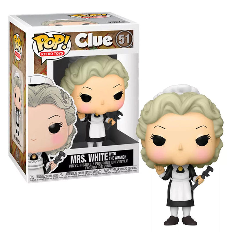 Clue - Mrs White with Wrench Pop! Vinyl (Retro Toys