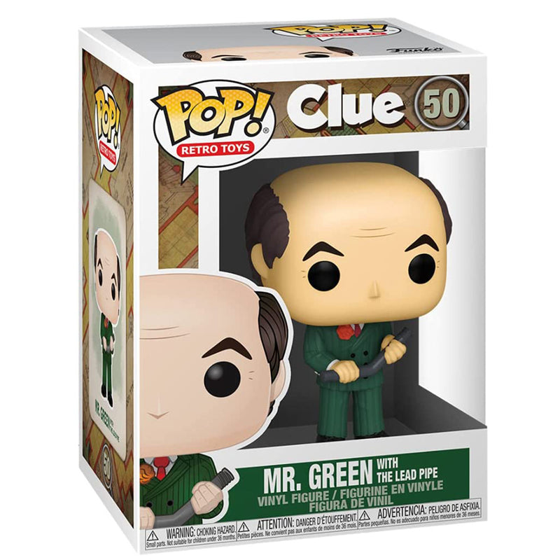 Clue - Mr. Green with the Lead Pipe Pop! Vinyl (Retro Toys