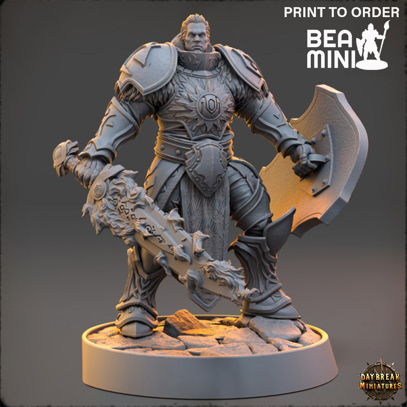 Prince Lysander Del Fiero - The Protectors of the Cleansing Fire | BeaMini Print to Order Miniatures