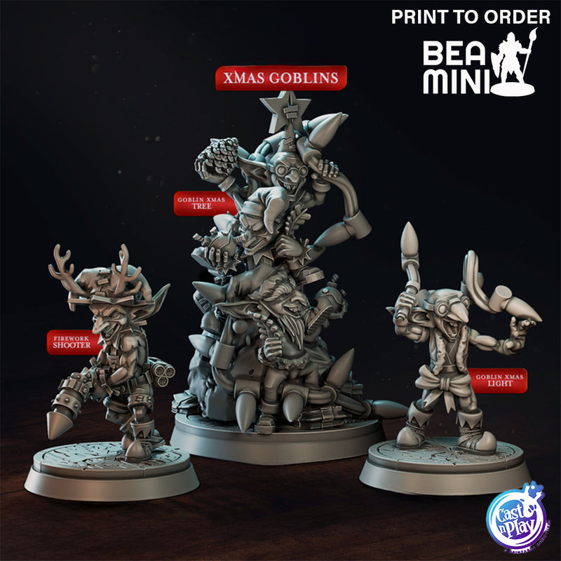 Xmas Goblins | BeaMini Print to Order Miniature