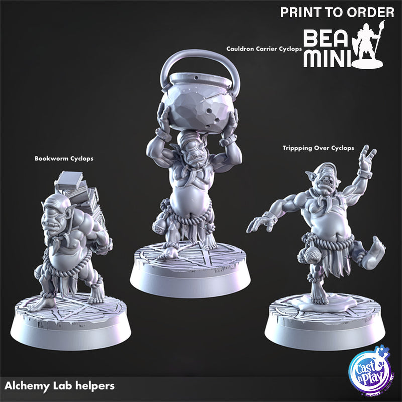 Alchemy Lab Helpers | BeaMini Print to Order Miniature