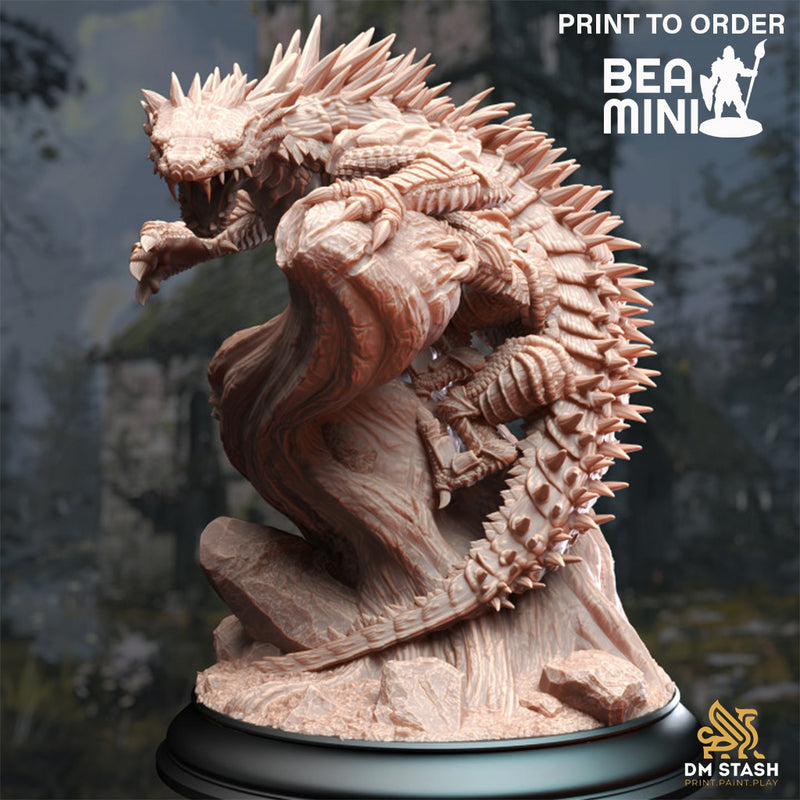 Verdant Basilisk | BeaMini Print to Order Miniature