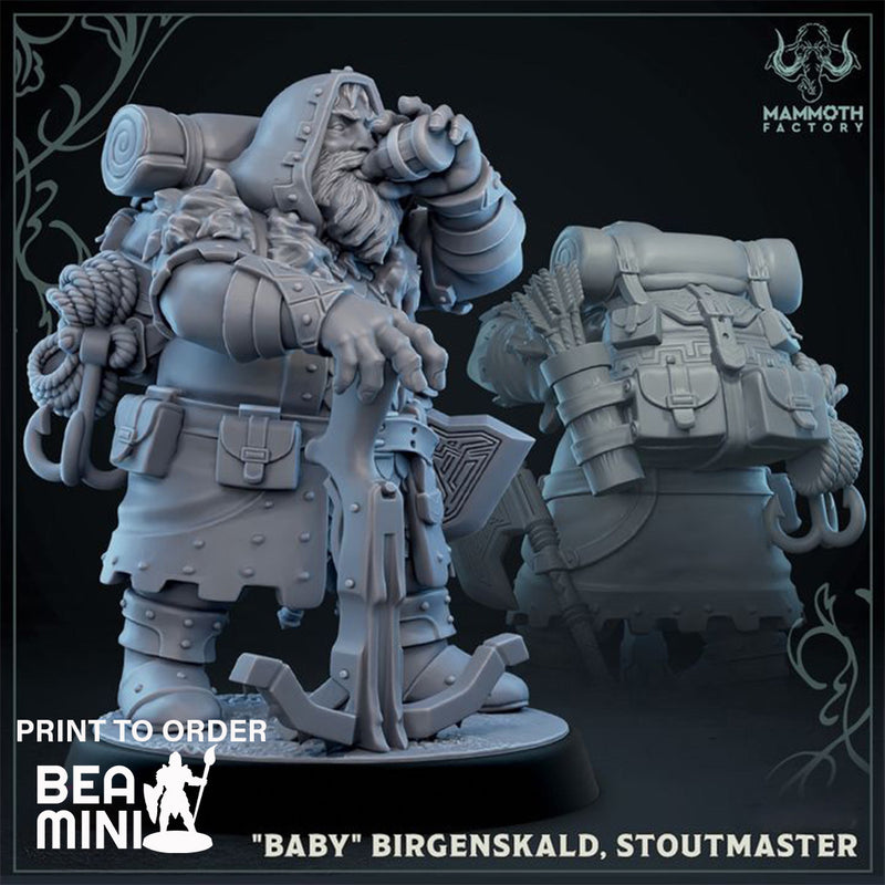 Baby Birgenskald, Stoutmaster | BeaMini Print to Order Miniatures