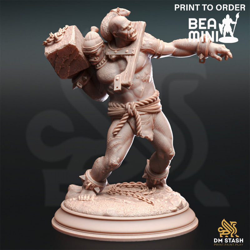 Ettin Savages - Droggod Tribe | BeaMini Print to Order Miniature