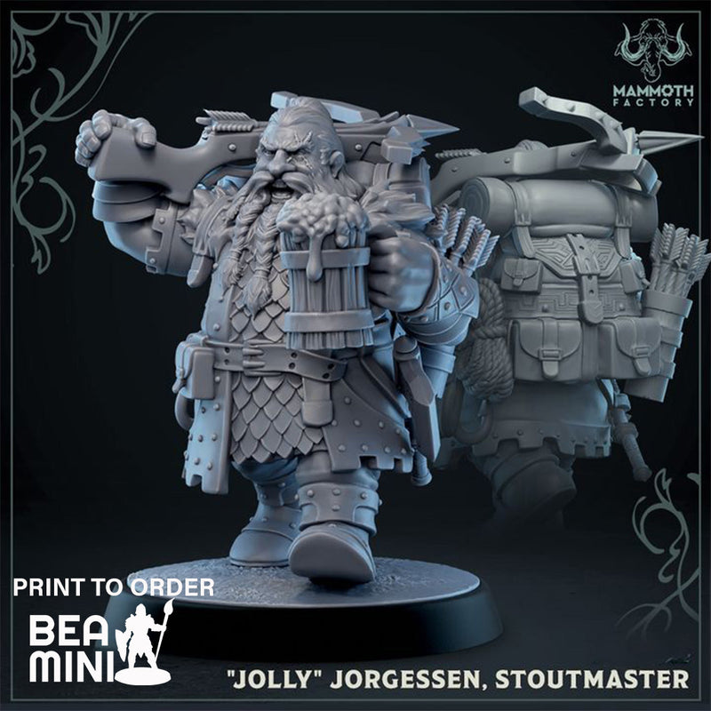 Jolly Jorgessen, Stoutmaster | BeaMini Print to Order Miniatures