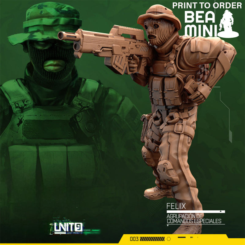 Felix - Special Commando Group | BeaMini Print to Order Miniatures