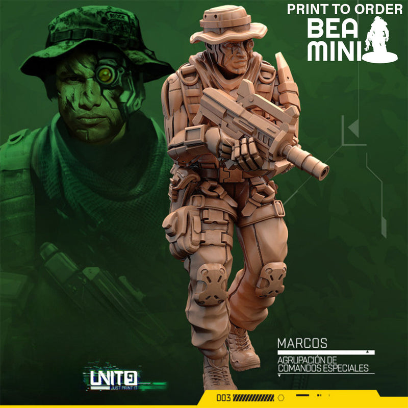 Marcos - Special Commando Group | BeaMini Print to Order Miniatures