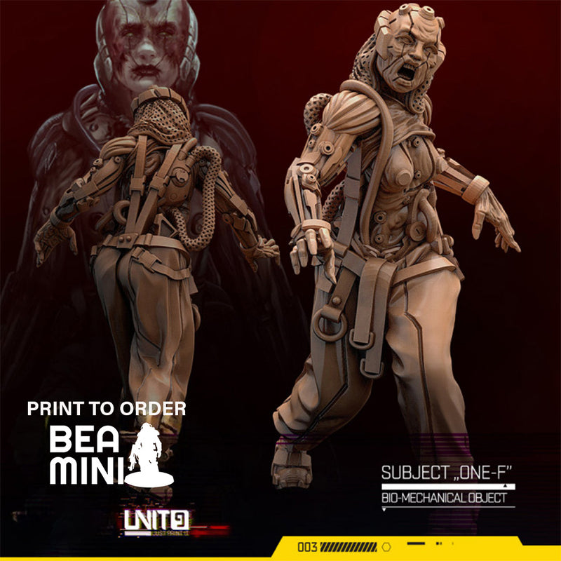 Subject One-F | BeaMini Print to Order Miniatures