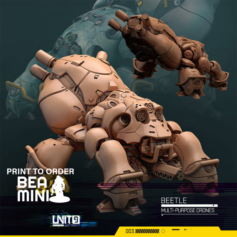 Beetle - Multi-Purpose Drone | BeaMini Print to Order Miniatures