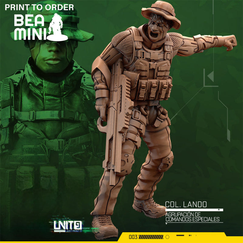 Col. Lando - Special Commando Group | BeaMini Print to Order Miniatures