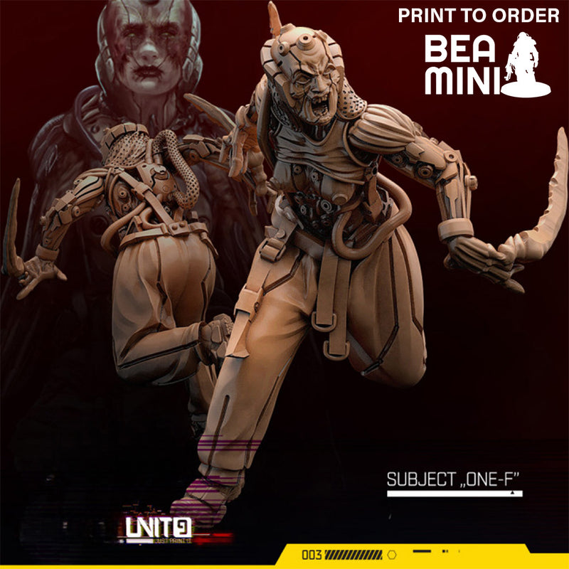 Subject One-F | BeaMini Print to Order Miniatures