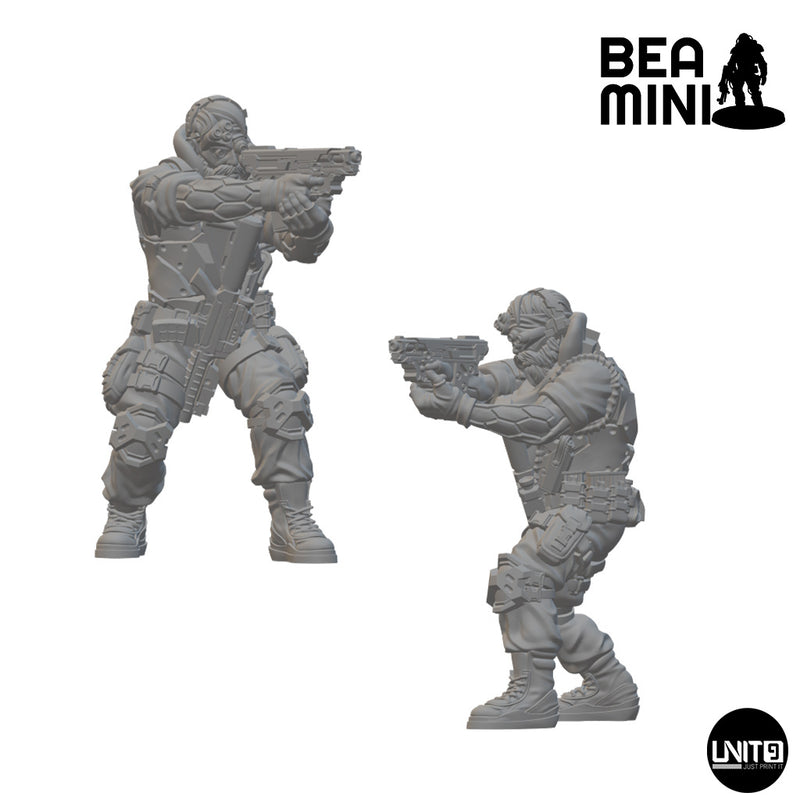 Mercenaries | BeaMini Print to Order Miniatures