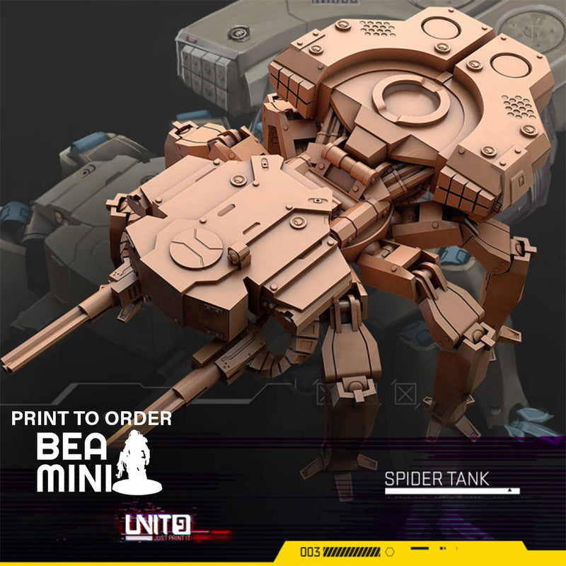 Spider Tank | BeaMini Print to Order Miniatures