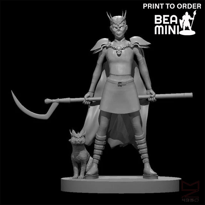 Sabrinax the Teenage Lich | BeaMini Print to Order Miniatures