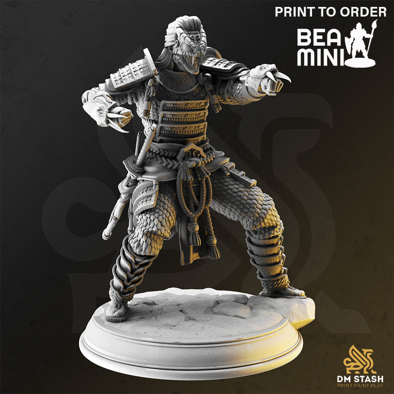 Samurai of the Serpent - Kazuhira Orochi | BeaMini Print to Order Miniatures