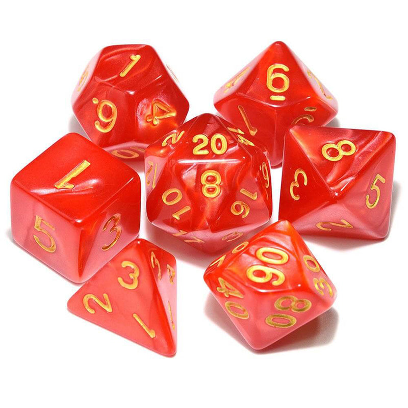 Scarlet Witch - 7 Piece Polyhedral Dice Set + Dice Bag