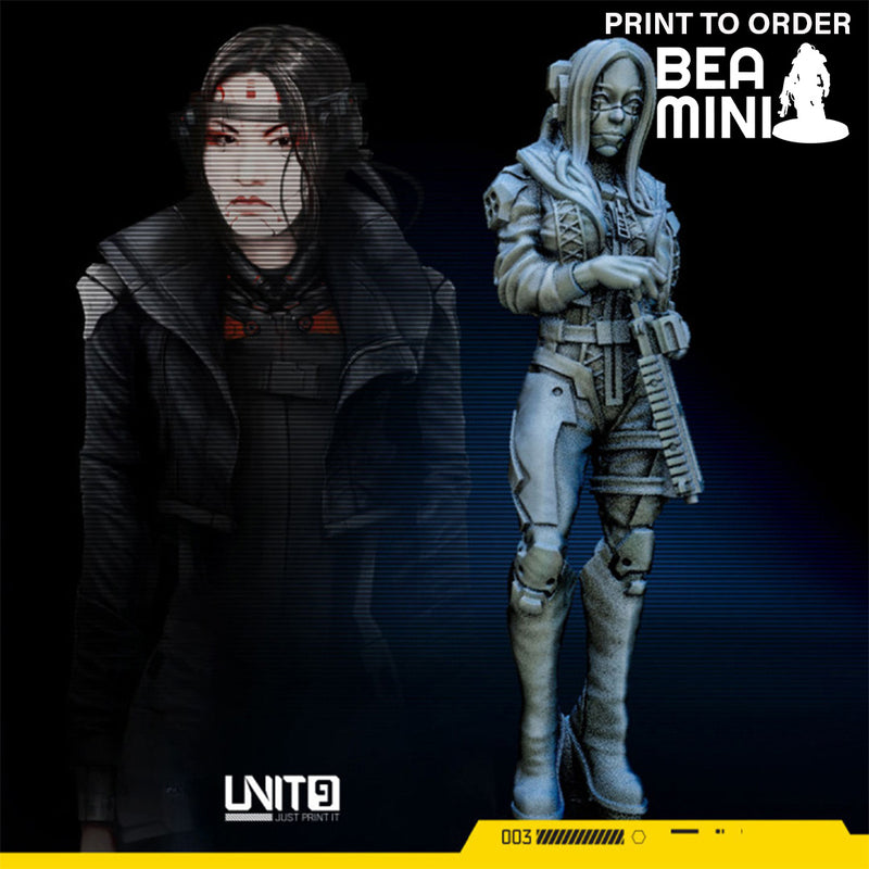 Cyberpunk Yukio Nakamura | BeaMini Print to Order Miniatures